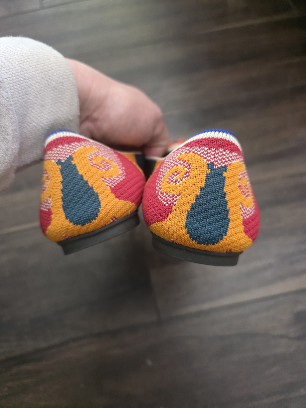 Rothy's Multicolor Patterned Knit Slip-On Flats - Picture 3 of 5